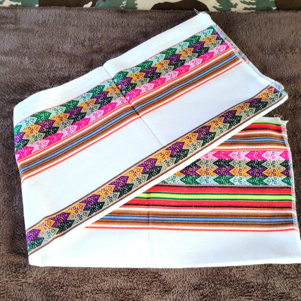 Vintage Peruvian table cloth/furniture cover